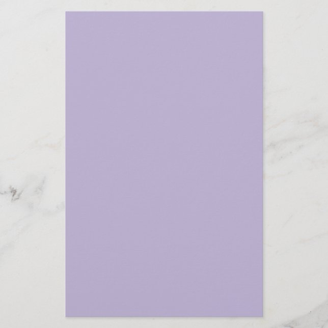 Papelaria Cor Lavanda Empoeirada Sólida (Frente)