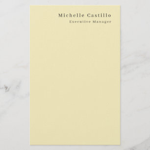 Papelaria Cor Pastel Minimalista Moderna Simples Nome