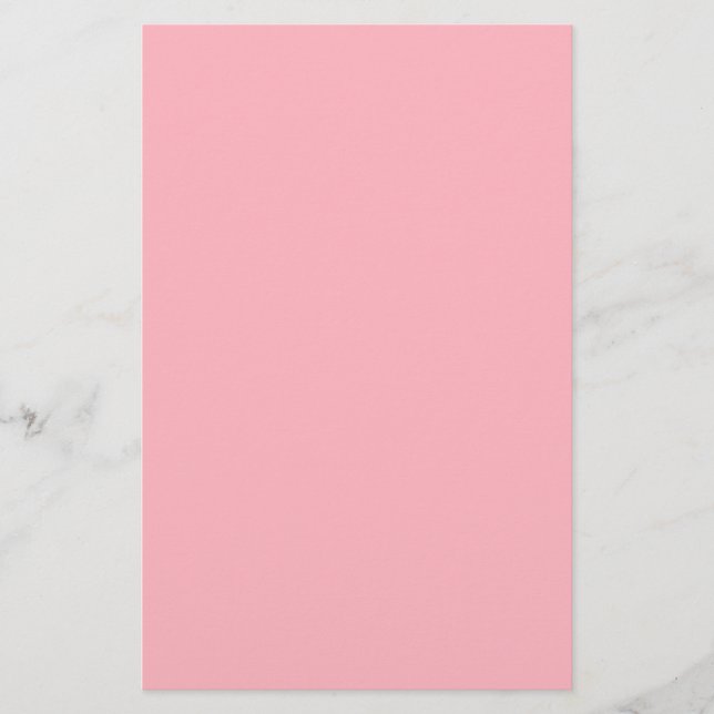 Papelaria Cor Sólida da rosa claro (Frente)