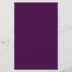 Papelaria Cor Sólida Púrpura da beringela