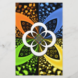 Papelaria Corações Iridescentes, Abstrato de Bolinhas