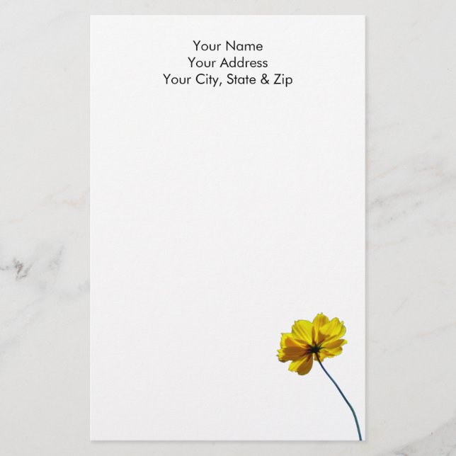 Papelaria Coreopse Amarela (Frente)