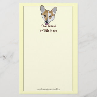 Papelaria Corgi Face Stationery
