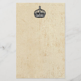 Papelaria Coroa do vintage no grunge velho