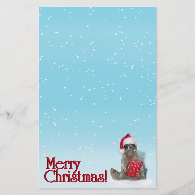 Papelaria Corrente de Natal com Presente (Frente)