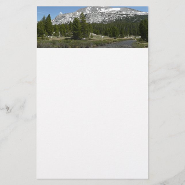 Papelaria Corrente montanhosa de alto país II em Yosemite (Frente)
