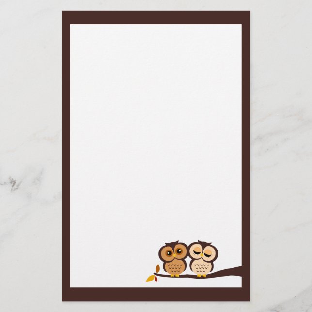 Papelaria Corujas de Queda (Frente)