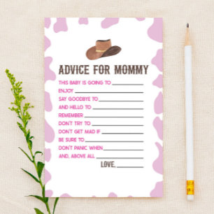 Papelaria Cowgirl Rodeo Advice Atividade de Jogo de Chá de f