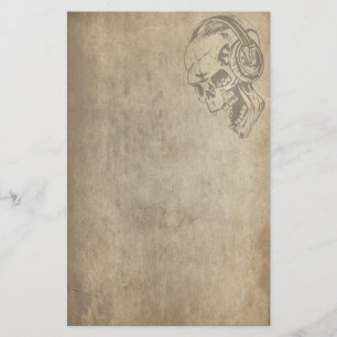 Papelaria Crânio gótico