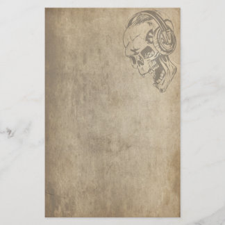 Papelaria Crânio gótico