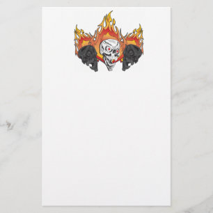 Papelaria Crânios flamejantes