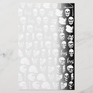 Papelaria Cránios Horror Gótico Rock Monstro da Morte