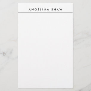 Papelaria Criação Profissional Branca Elegante Simples