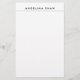 Papelaria Criação Profissional Estilosa Branca Simples