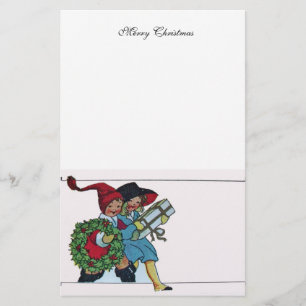 PAPELARIA CRIANÇAS COM PRESENTES DO NATAL