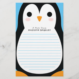 Papelaria Crianças Pinguin Cute