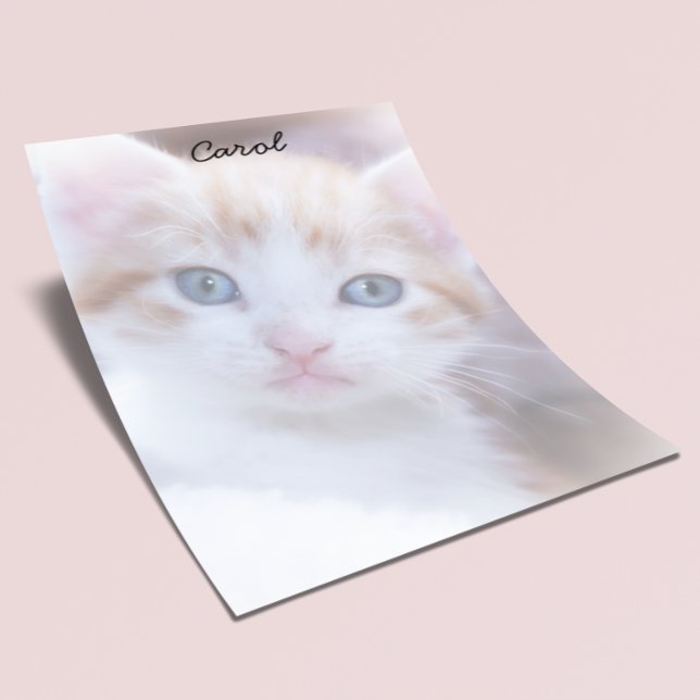 Papelaria Crie seu próprio artigo personalizado com duas fol (Create Your Own Pet Photo Stationery Paper)