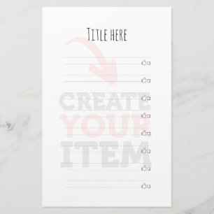 Papelaria CRIE-SEU-PRÓPRIO faça upload personalizado do se