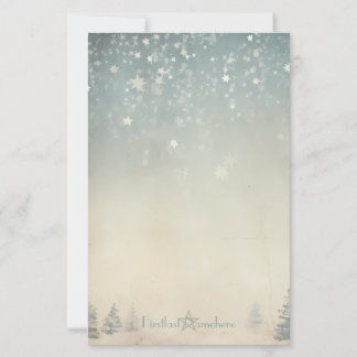 Papelaria Crie Seu Próprio Yule Invernal Celestial Prateado