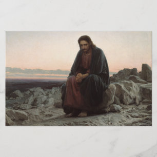 Papelaria Cristo na Natureza Selvagem (por Ivan Kramskoi)