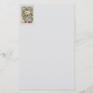 Papelaria Cruz Floral Verde