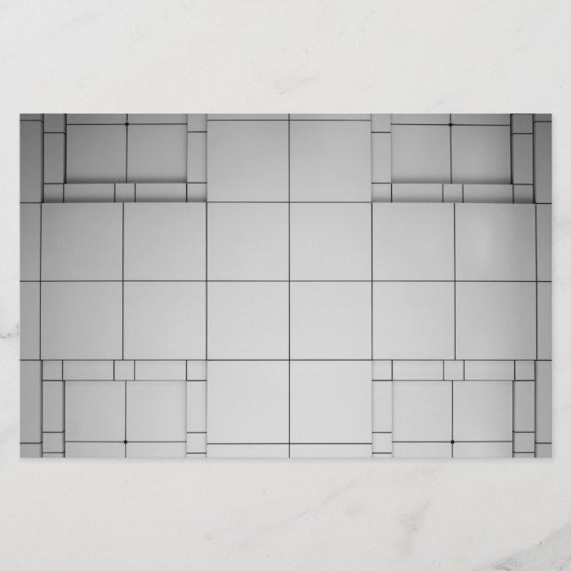 Papelaria Cubos abstrato (Frente)