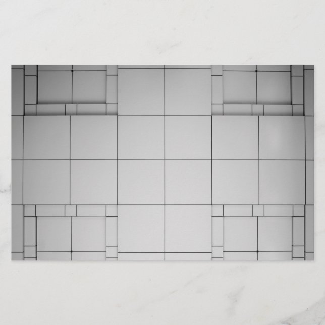 Papelaria Cubos abstrato (Frente)