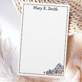 Papelaria Custom Australian Shepherd Cute Dog Art