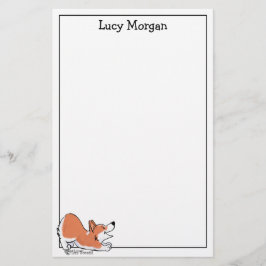 Papelaria Custom Corgi Cute Dog Art Stationery