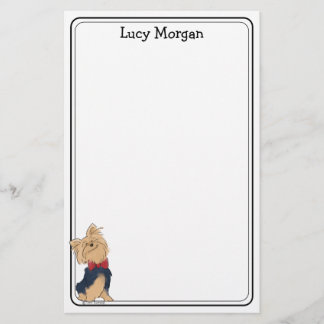 Papelaria Custom Yorkie Cute Dog Art 