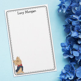 Papelaria Custom Yorkie Cute Dog Art