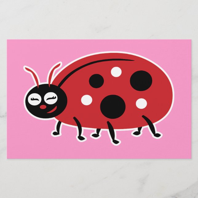 Papelaria Cute Ladybug (Frente)