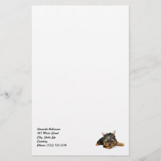 Papelaria Cute Yorkshire Terrier Puppy