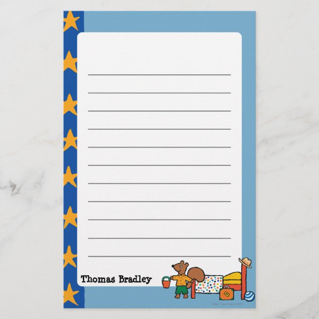 Papelaria Cyril, o Esquilo das Férias (Frente)