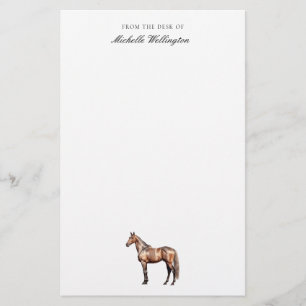 Papelaria Da Mesa De   Equestre Elegante