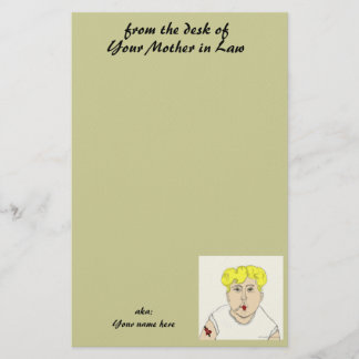 Papelaria da mesa de , Sua Mãe em Direito