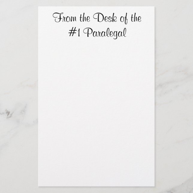 Papelaria Da mesa do bloco de notas do Paralegal #1 (Frente)