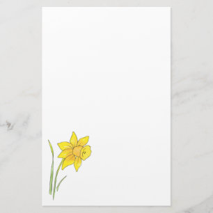 Papelaria Daffodil da aguarela