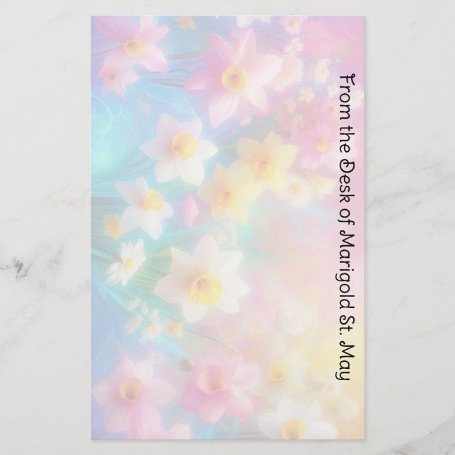 Papelaria Daffodil Springtime Paper (Frente)