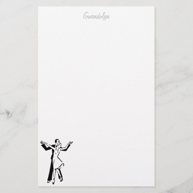 Papelaria Dancers stationery personalizado (Frente)