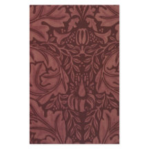 Dark Red Acanthus Leaves (por William Morris)