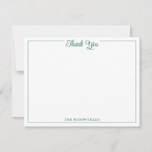 Papelaria de Agradecimento Elegante Script Hunter 