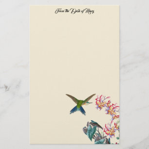 Papelaria de Aves de Capoeira Plumeria Flores