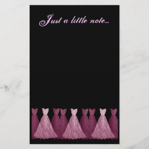 Papelaria de Bridesmaid - Palhaços de PINK