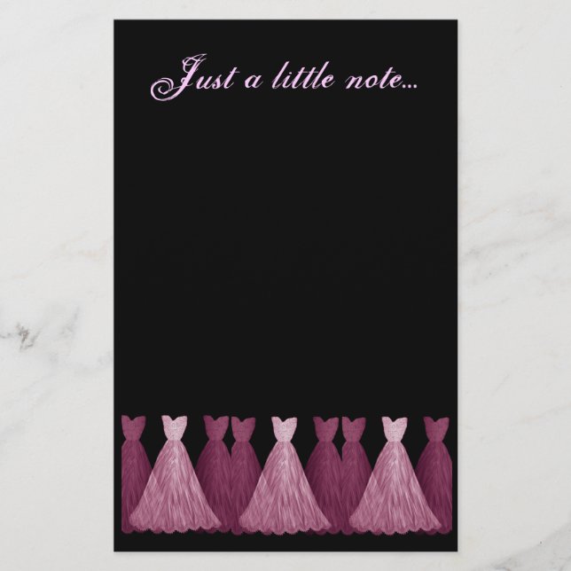 Papelaria de Bridesmaid - Palhaços de PINK (Frente)