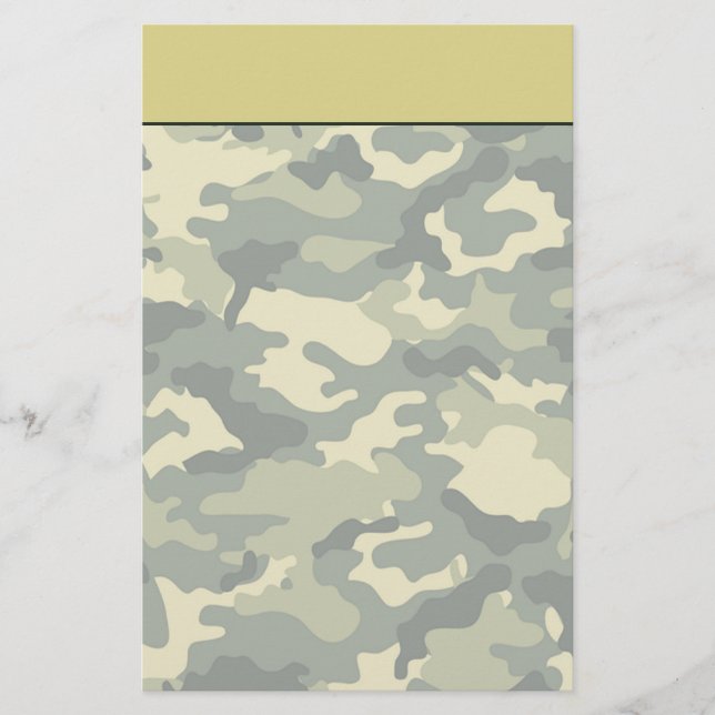 Papelaria de Camuflagem Militar (Frente)