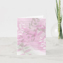 Papelaria de Cartão de Notas Floral em Branco Mode