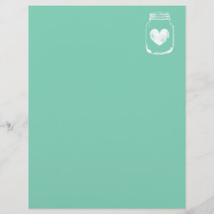Papelaria de casamento em jarra de mason country c