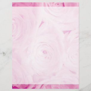 Papelaria de casamento Margem de cor rosa rosa r