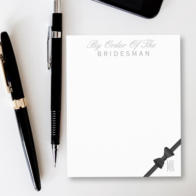 Papelaria de Casamento Por Ordem do Bridesman Folh (Wedding Stationery By Order of the Bridesman Sheet with space for your initials)